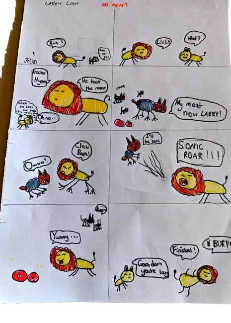 Larry Lion comic preview